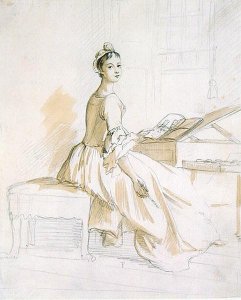 Portrait of a Lady at a Drawing Table 2