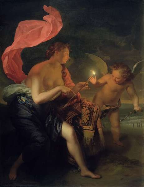 Venus Giving a Burning Arrow to Cupid