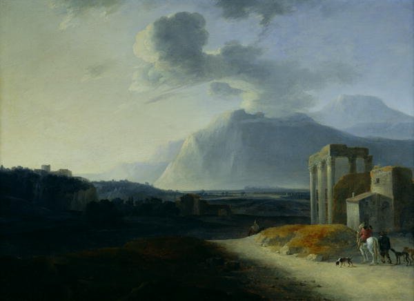 Landscape with Mount Stromboli