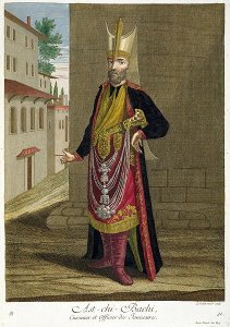 Dervish, or Turkish monk whirling in devotion, 18th century