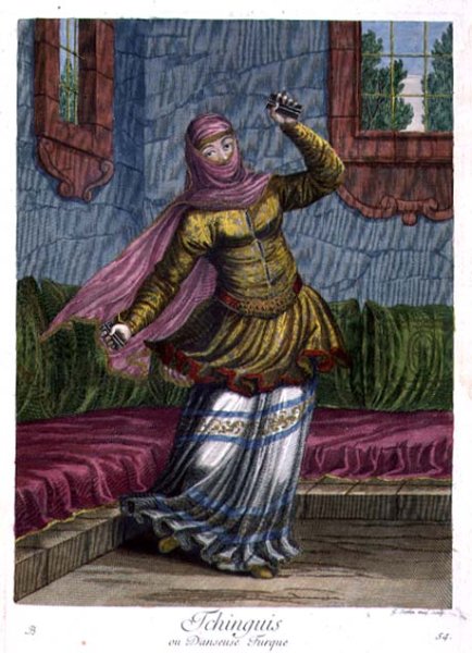 Tchinguis, or Turkish dancer, 18th century