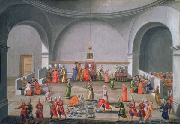 Jan Gninskis Diplomatic Mission to Istanbul, Dinner in honour of the Polish Mission, 1679