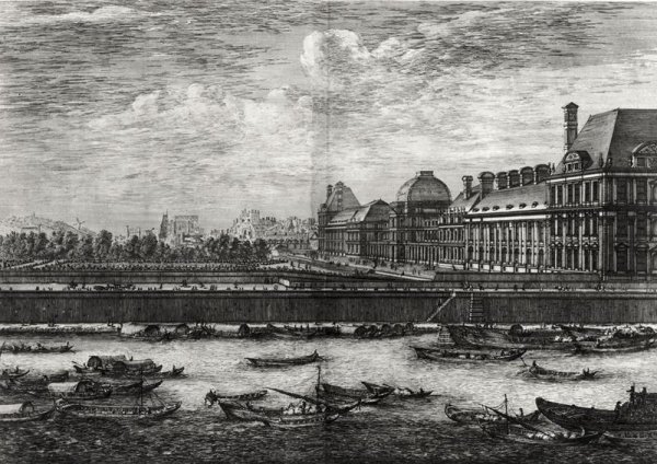 View of the Palais des Tuileries and the gardens, 1670