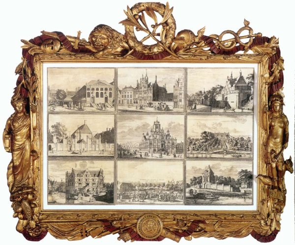 Nine Images of Public Buildings of Delft 1729