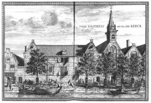 View of the Oude Gasthuis Old Hospital of Delft 1667-80