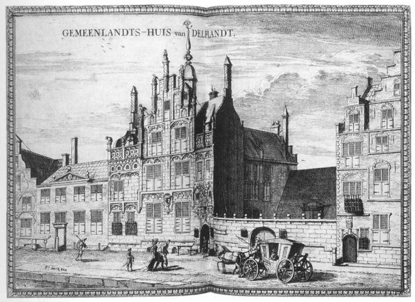 Gemeenlandshuis on the Oude Delft in Delft 1667-80