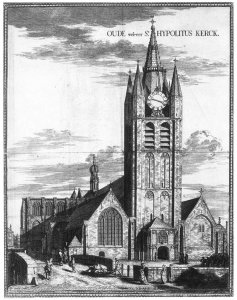 Exterior of the Nieuwe Kerk in Delft 1667