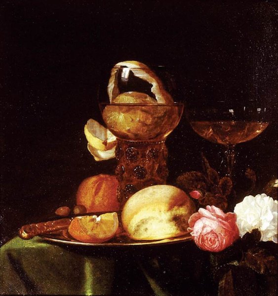 Still-Life with Fruit and Roses 1647-49