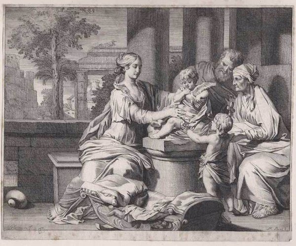 The Holy Family with a Dove