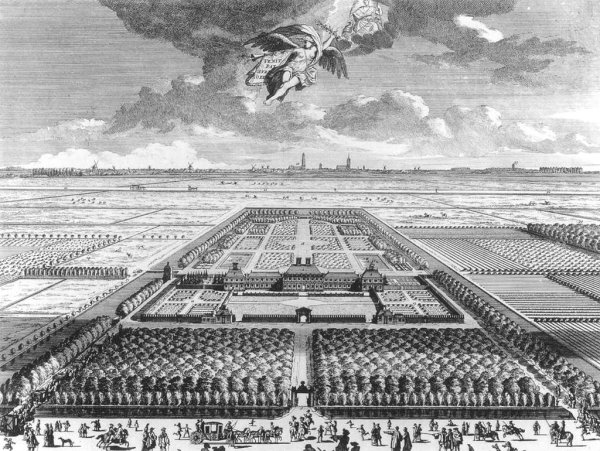 Birds-Eye View of the Huis ter Nieuburch at Rijswijck 1697