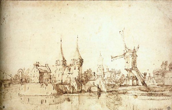 The Oostpoort East Gate at Delft 1625-30