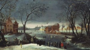 Winter Landscape with Skaters