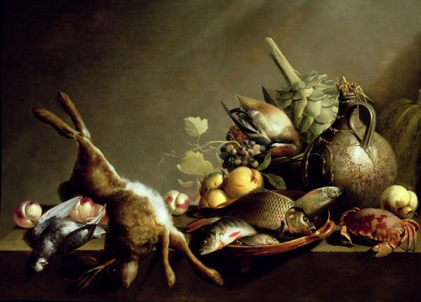 A Still Life with an Earthenware Jug and Hare