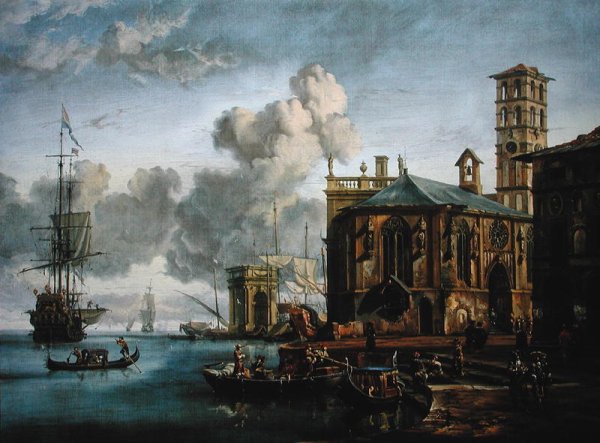 Capriccio of a Mediterranean Port