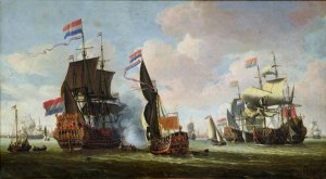 The Arrival of Michiel Adriaanszoon de Ruyter 1607-76 in Amsterdam