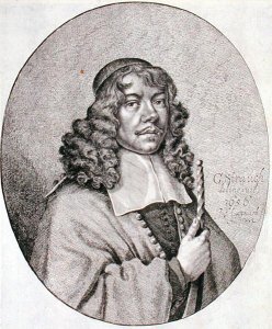 Portrait of Gabriel Schutz 1585-1672 engraved by Johann Friedrich Leonart 1633-80 1668