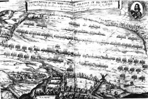 The Description of the Armies of Horse and Foot of his Majesties at the Battle of Naseby, 14th June 1645, first published in Anglia Rediviva by Joshua Sprigge in 1647