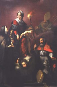 Madonna and Child with St. Clare, St. Ambrose and St. Erasmus