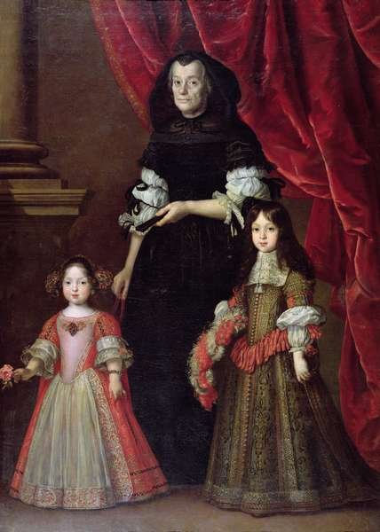 Ferdinando II 1610-70 Grand Duke of Tuscany and Maria Ludovica de Medici with the Governess