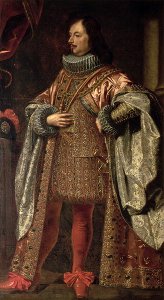 Vincenzo II Gonzaga, ruler of Mantua from 1587-1612, wearing a cloak of the Order of the Redemeer