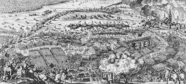 The Swedish victory at the Battle of Lutzen, 1632