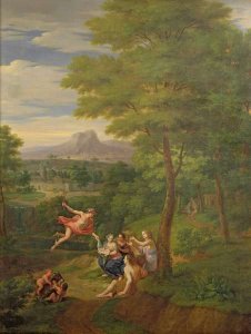 Classical Landscape with Mercury Overseeing the Birth of Bacchus