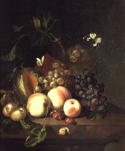 A Still Life on a Marble Ledge