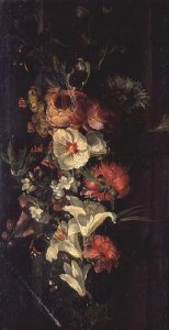 Still Life with Roses, Lilies and Other Flowers