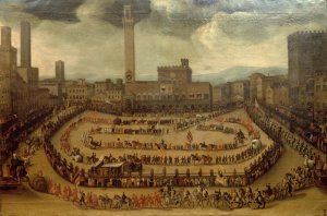 A Festa in the Campo del Campo, Siena, 1597