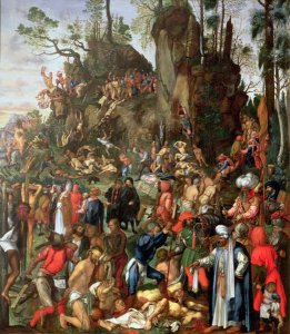 Martyrdom of the Ten Thousand, copy of a painting by Albrecht Durer, 1653