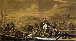 After the Battle, 1695, engraved by Christian Rugendas 1708-81 c.1740