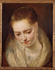 Portrait presumed to be Helene Fourment 1614-73