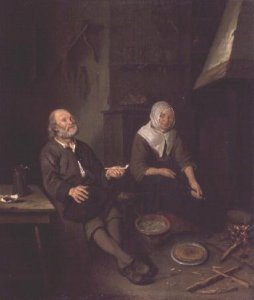 Elderly Couple in their Kitchen