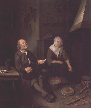 Elderly Couple in their Kitchen