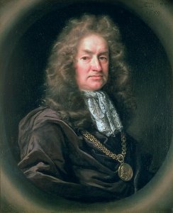 Portrait of Elias Ashmole 1617-92 English antiquary, 1689