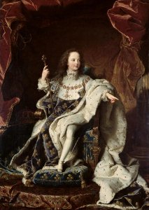 Portrait of Louis XV 1710-74 in Coronation Robes, 1715