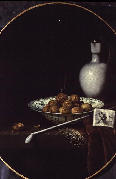 Still Life with Walnuts, Tobacco and a Clay Pipe