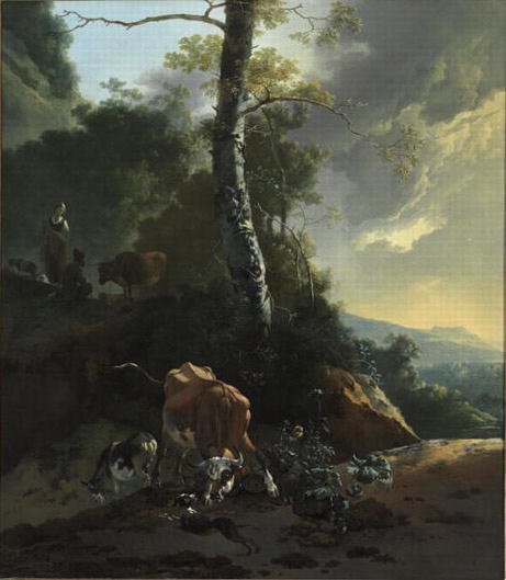 Landscape with Enraged Ox, 1665-70