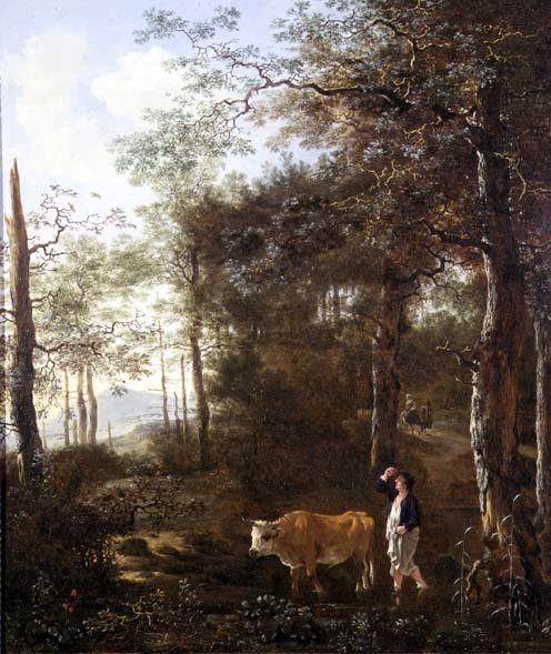 Cowherd in a Clearing