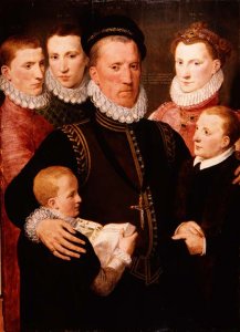 George, 5th Lord Seton 1531-95 and Family, 1572