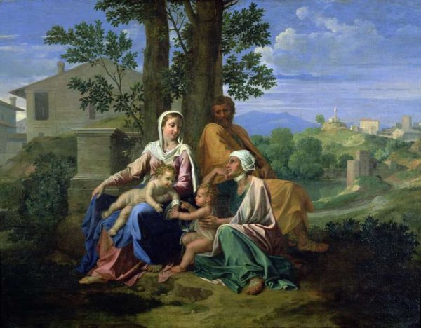 The Holy Family with SS. John, Elizabeth and the Infant John the Baptist