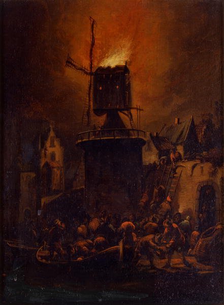 The Burning Windmill, 1662