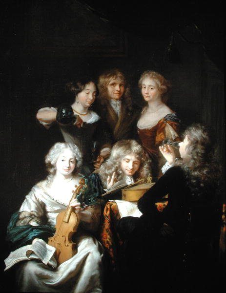 Interior with Musicians