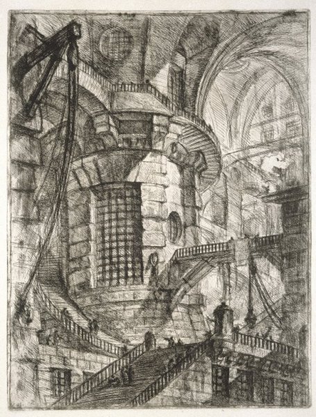 The Round Tower, plate III from Carceri dInvenzione, c.1749