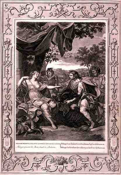 Meleager Presents the Boars Head to Atalanta, 1731