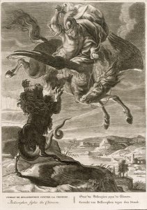 Bellerophon fights the Chimera