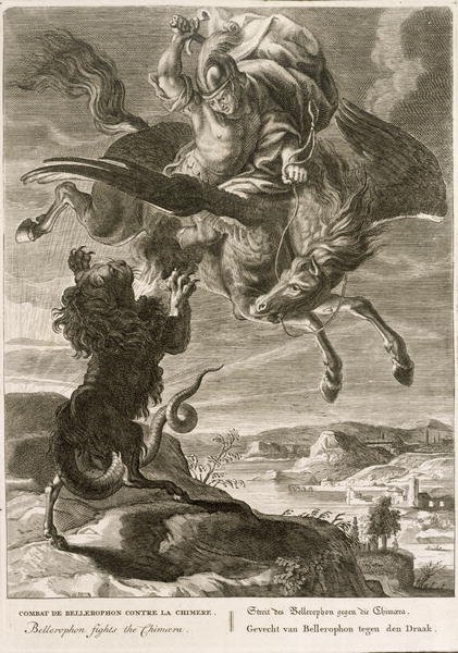 Bellerophon Fights the Chimaera, 1731