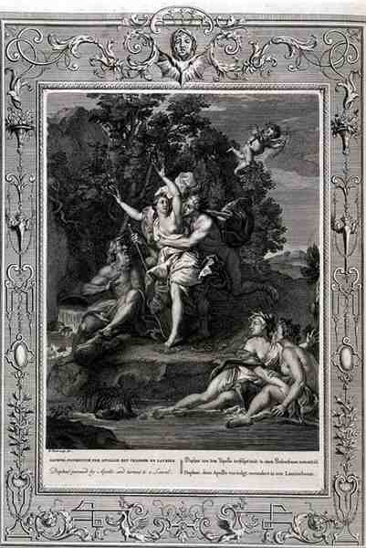 Daphne Pursued by Apollo and Turned into a Laurel Tree, 1731