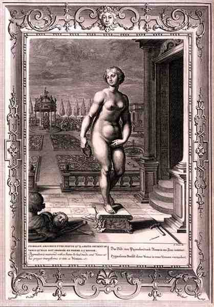 Pygmalion is Enamoured With a Statue he Has Made, And at his Prayer Venus Transforms it into a Woman, 1731