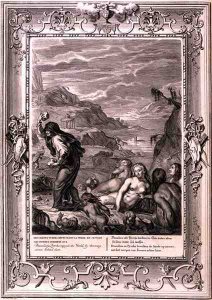 Deucalion and Pyrrha Repeople the World by Throwing Stones Behind Them, 1731